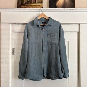 Faded Light Blue Corduroy Shirt